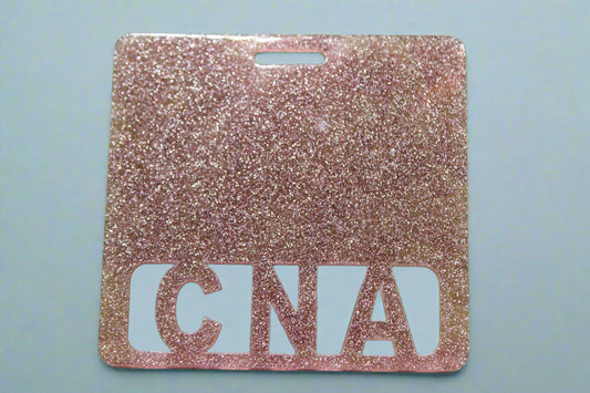 CNA Rose Gold Glitter • Badge Buddy