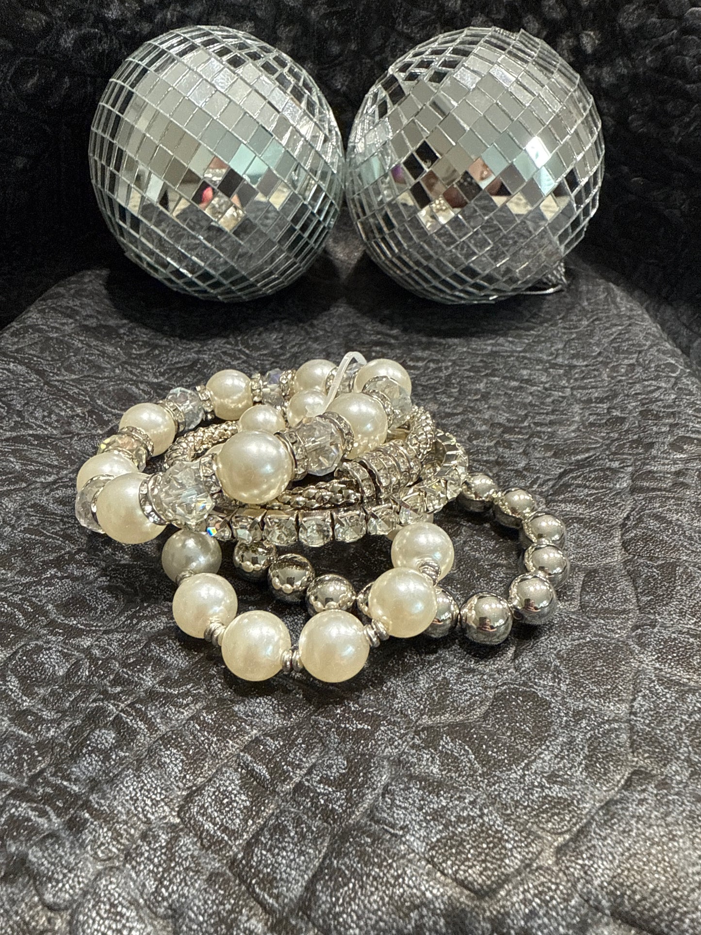 Pearl Stretch Bracelet Set