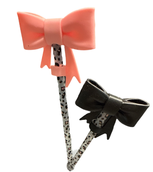 Bow Straw Toppers