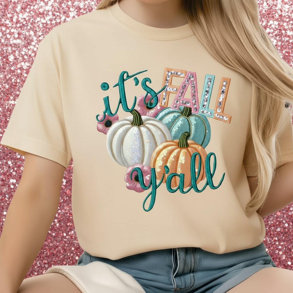 It’s Fall Y’all Pumpkin Graphic Tshirt