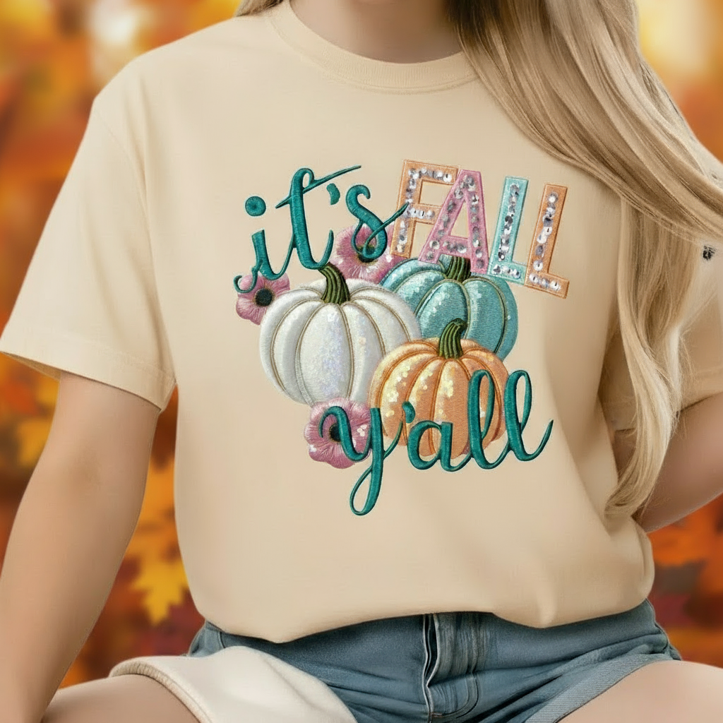 It’s Fall Y’all Pumpkin Graphic Tshirt