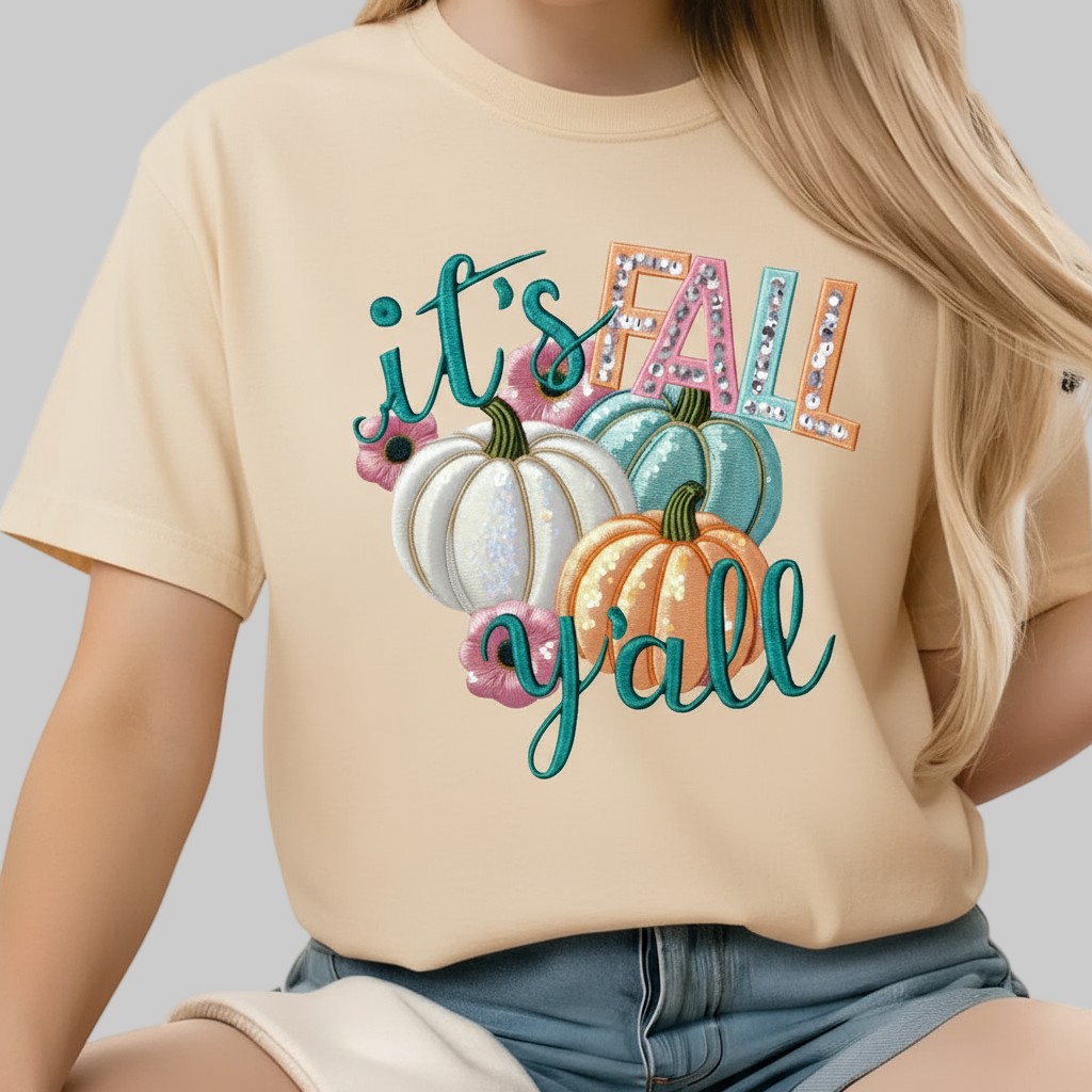 It’s Fall Y’all Pumpkin Graphic Tshirt