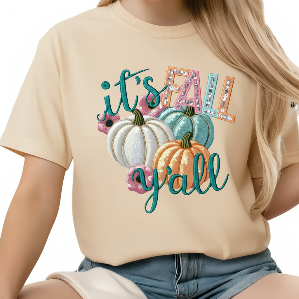 It’s Fall Y’all Pumpkin Graphic Tshirt
