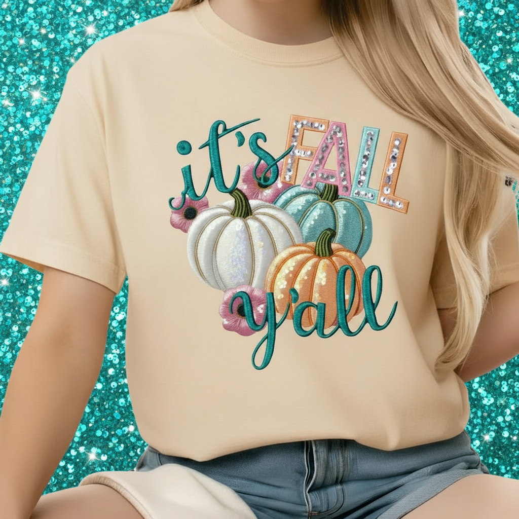 It’s Fall Y’all Pumpkin Graphic Tshirt