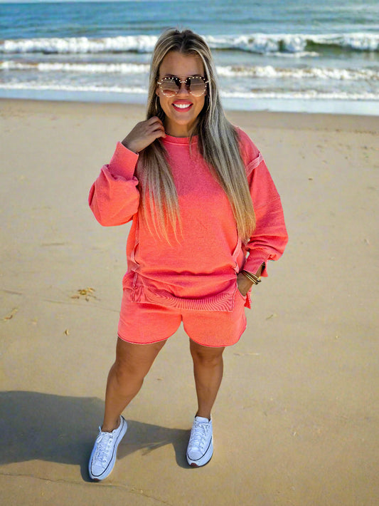 MCKINLEY CORAL LOUNGE SHORTS