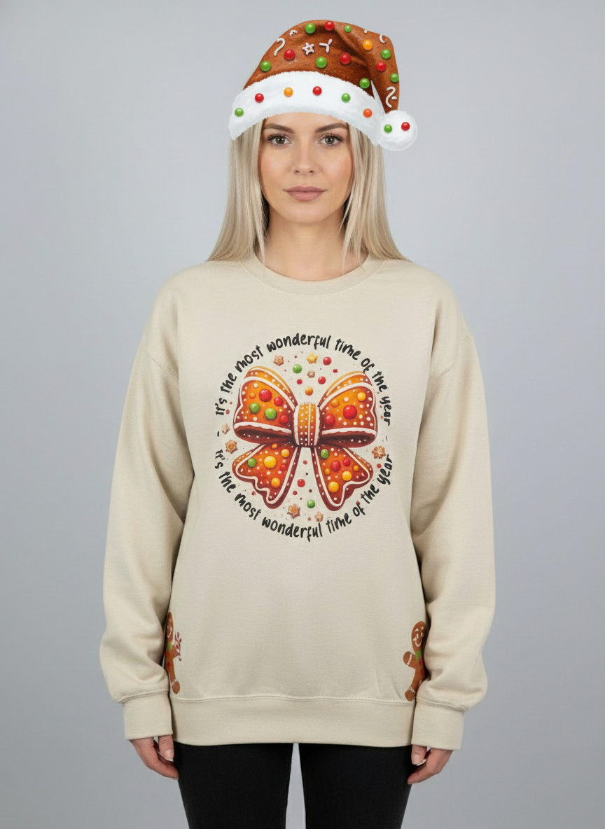 Gingerbread Holiday Graphic Sweatshirt