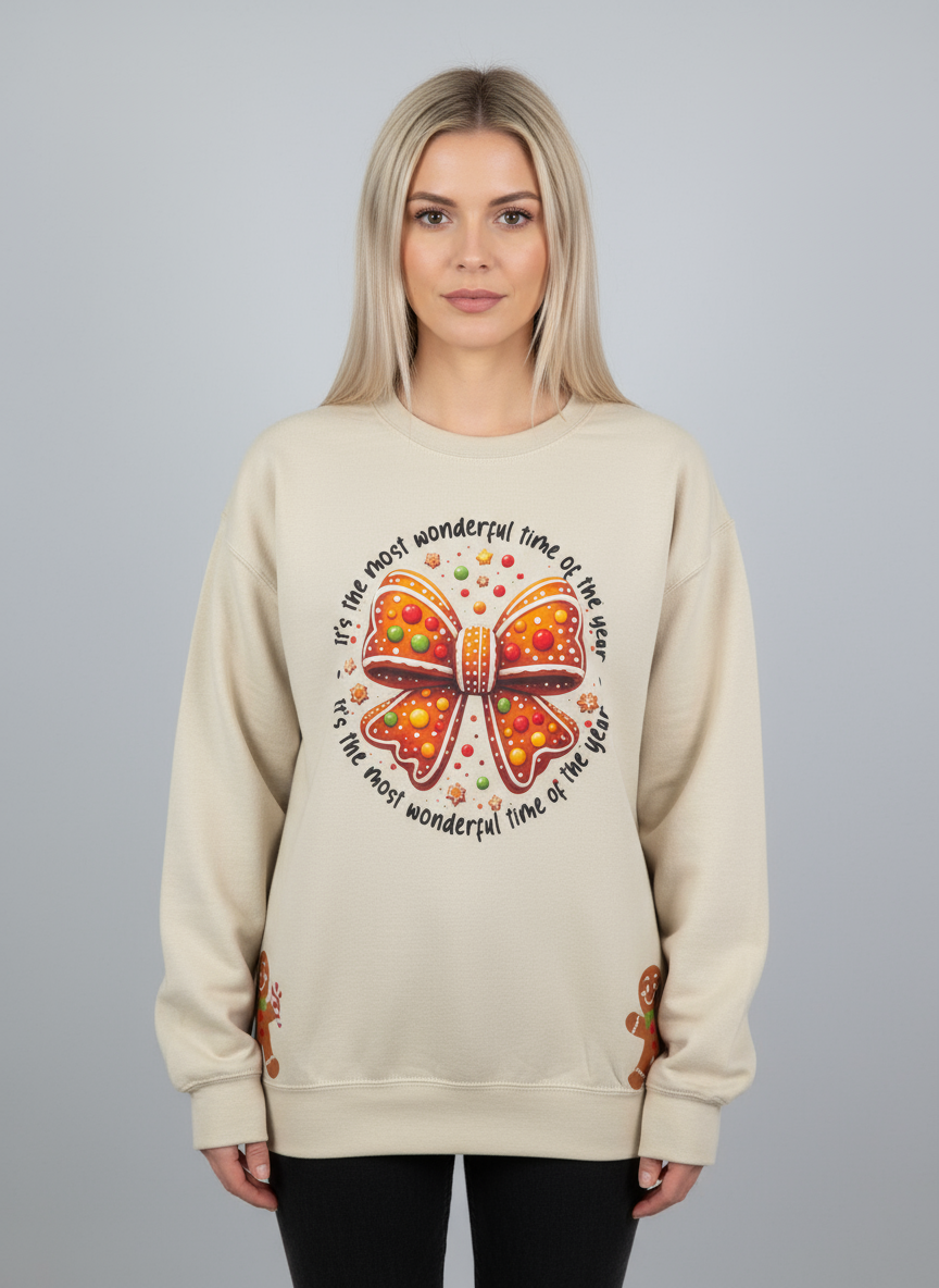 Gingerbread Holiday Graphic Sweatshirt