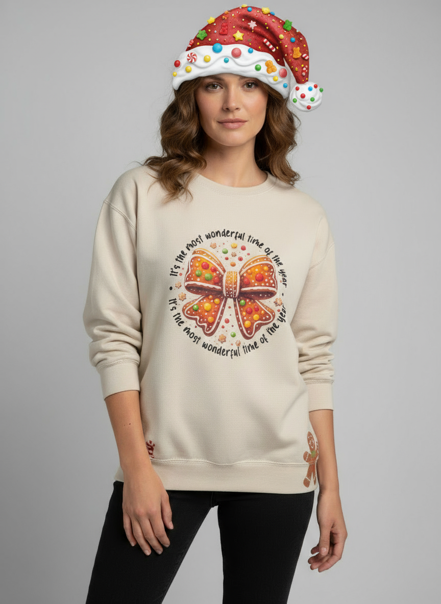 Gingerbread Holiday Graphic Sweatshirt