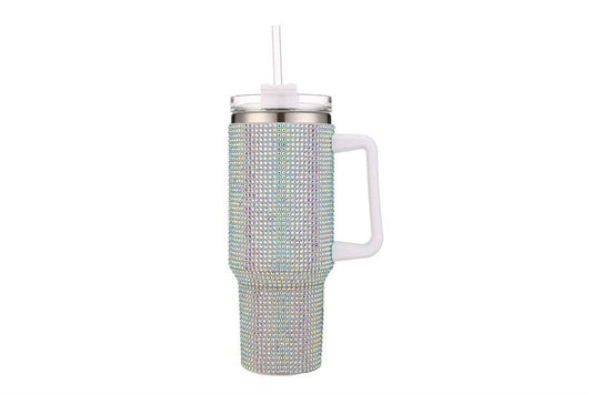 Rhinestone 40 oz Tumbler Cup: AB