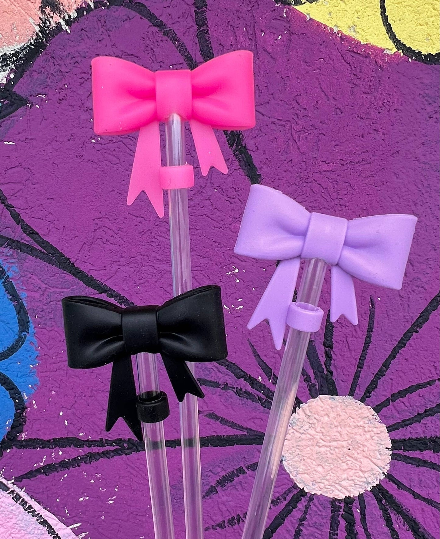 Bow Straw Toppers