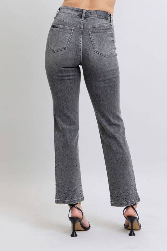 HW Rhinestone Straight: Gry / 5(27)