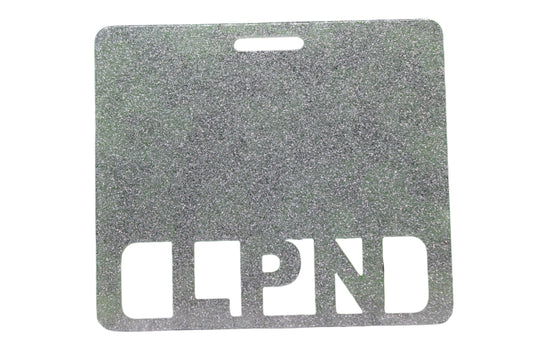 LPN Silver Glitter • Badge Buddy