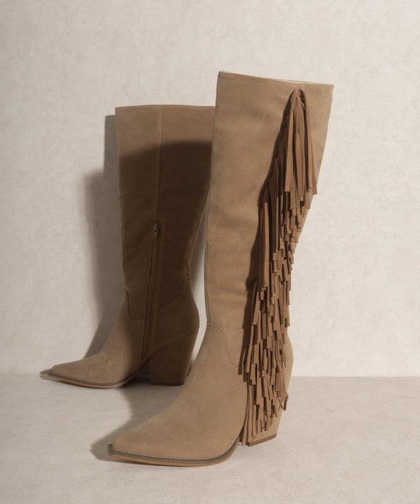 SKY HIGH Fringe Boots