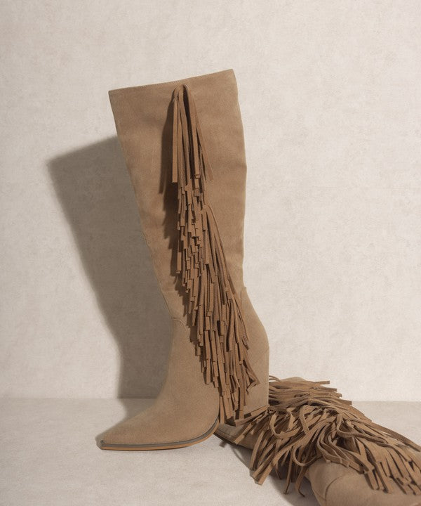 SKY HIGH Fringe Boots