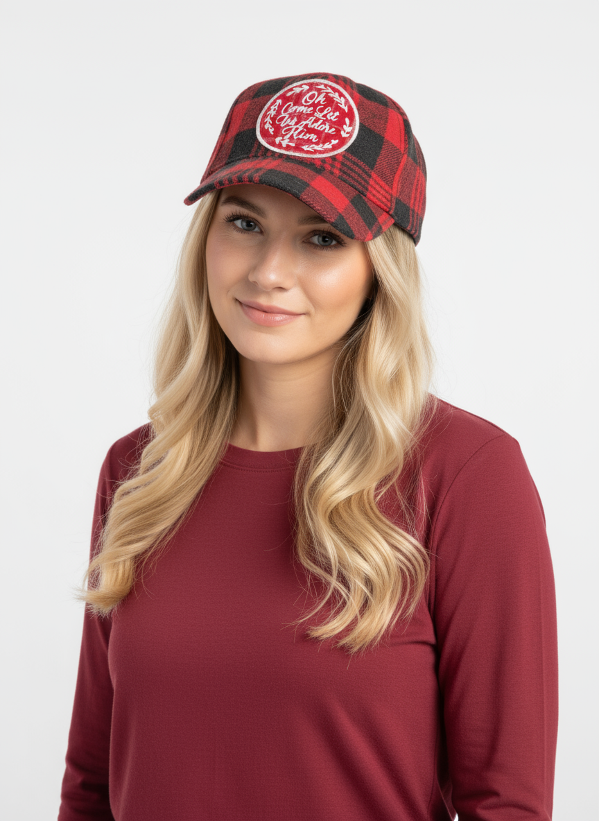 Red Buffalo Plaid Ballcap