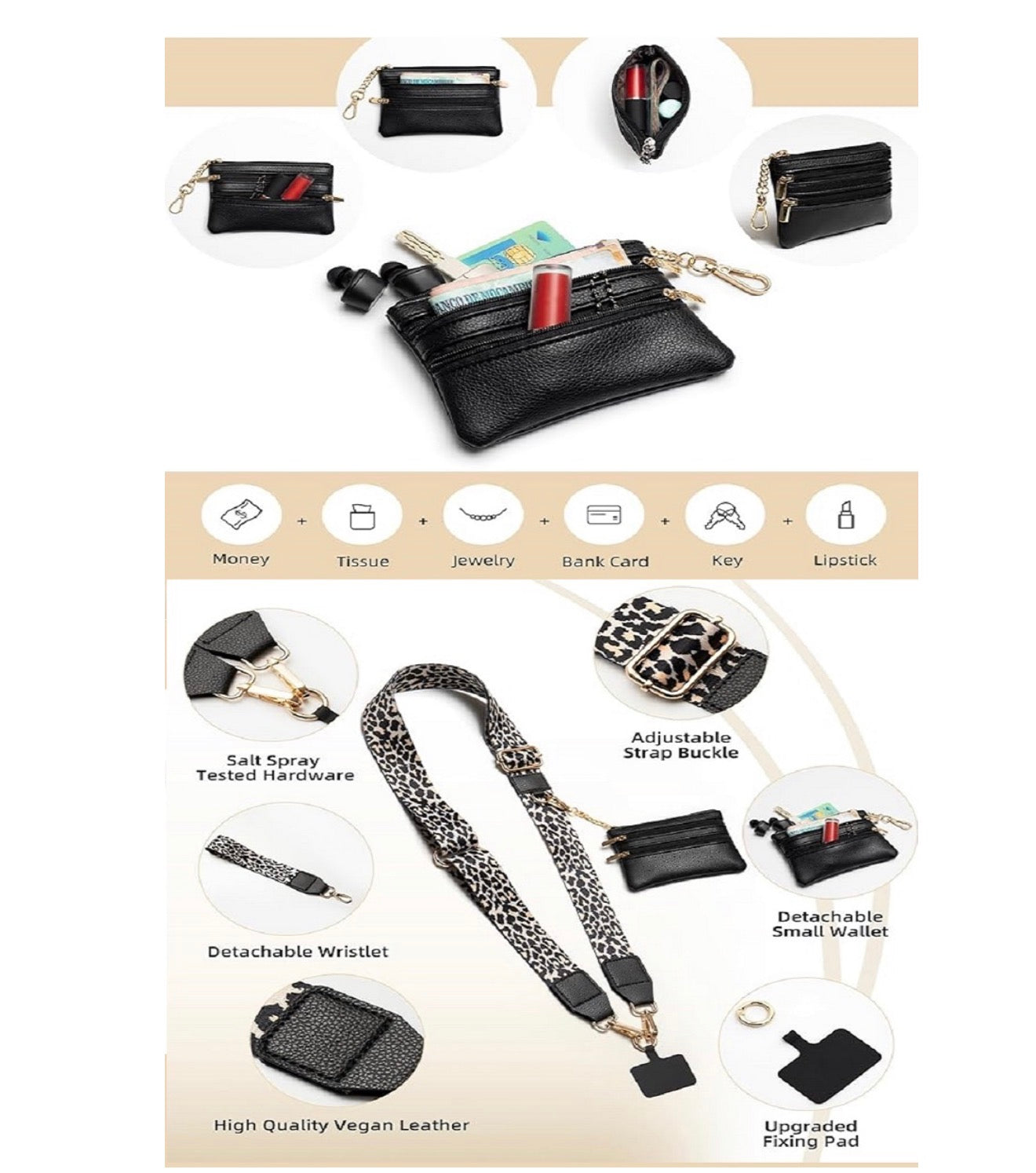 Clip & Go Crossbody Duo Phone Strap & Wallet