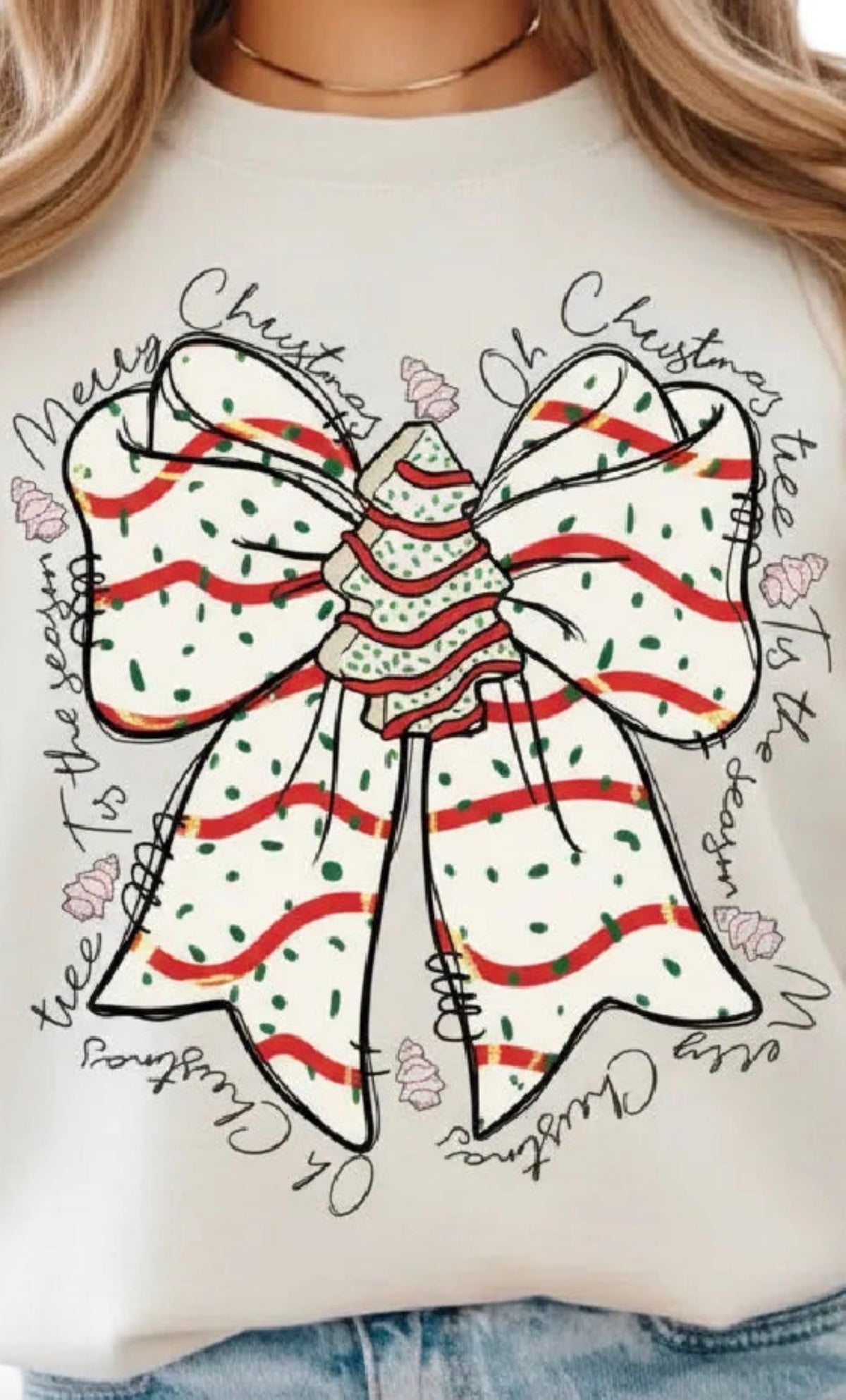 Snack Cake Tree Christmas Sweatshirt