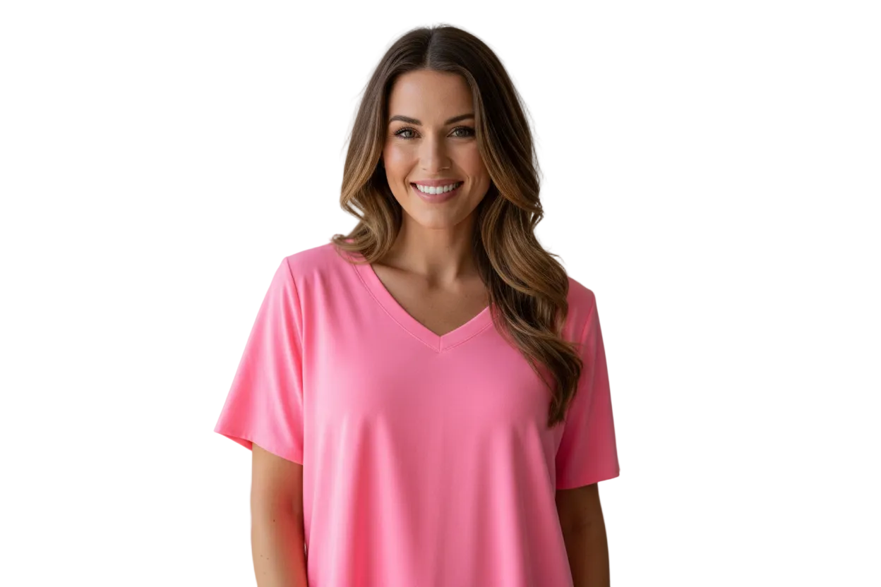Zenana Neon Pink HiLow Top
