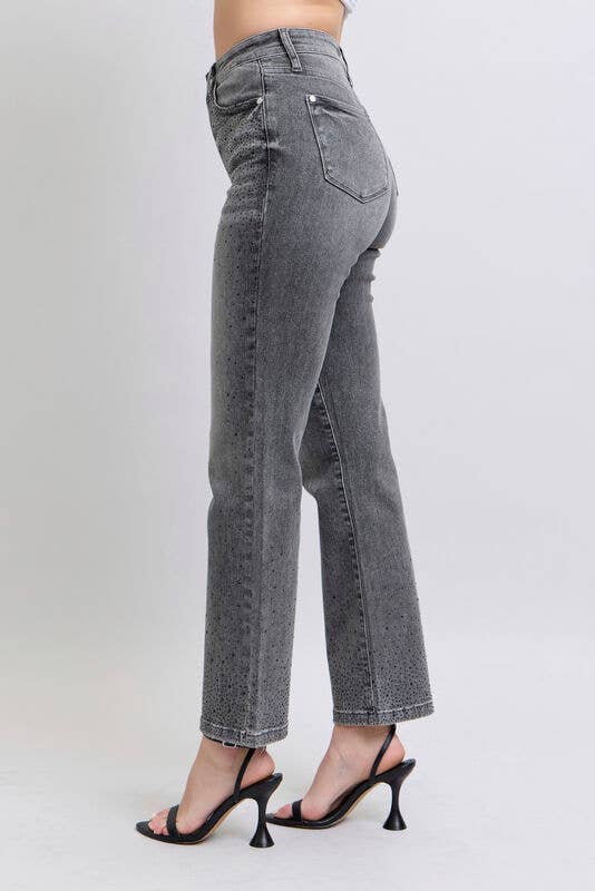 HW Rhinestone Straight: Gry / 5(27)