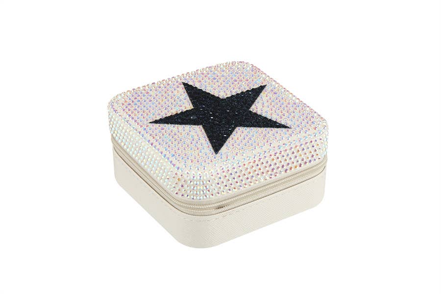Rhinestone Star Themed Jewelry Box