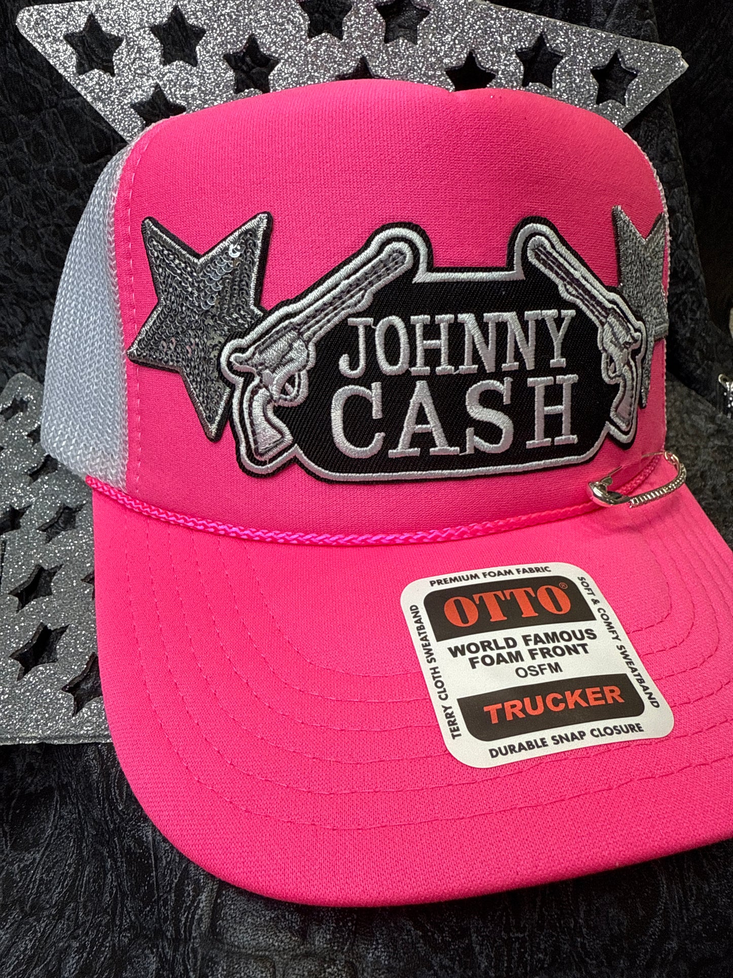 The Man In Black Trucker Hat
