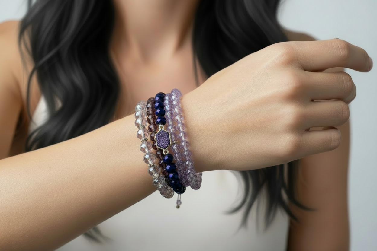 Hello Gorgeous Purple Bracelet Sets