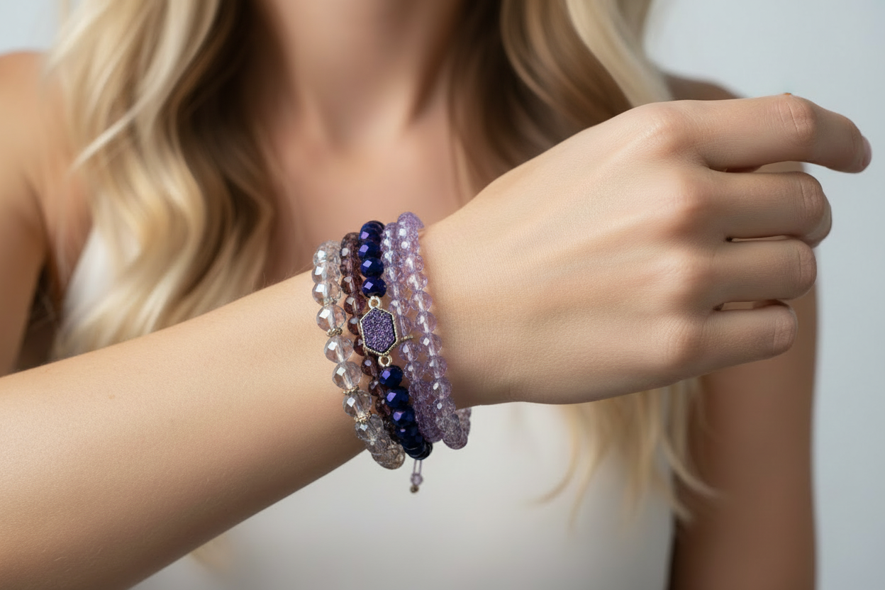Hello Gorgeous Purple Bracelet Sets