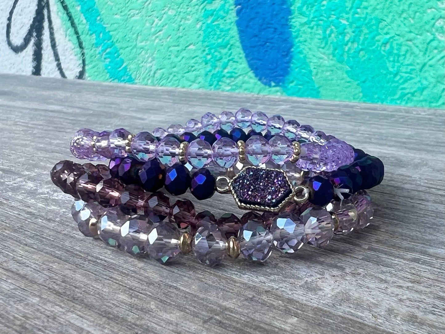 Hello Gorgeous Purple Bracelet Sets