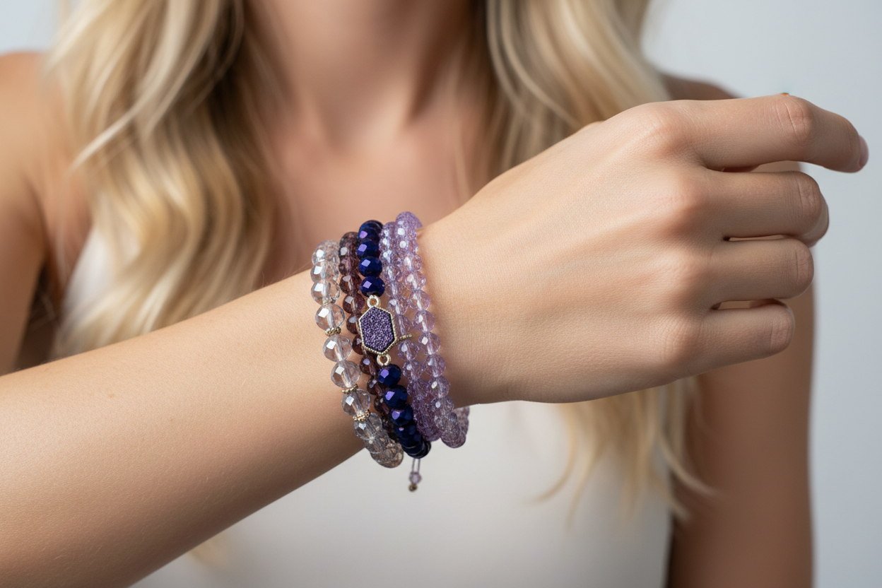 Hello Gorgeous Purple Bracelet Sets