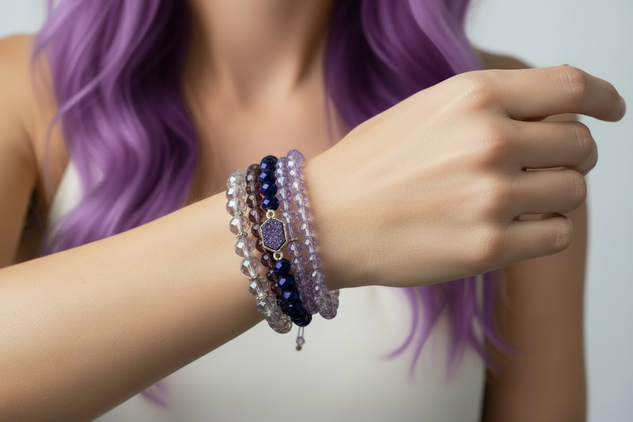Hello Gorgeous Purple Bracelet Sets