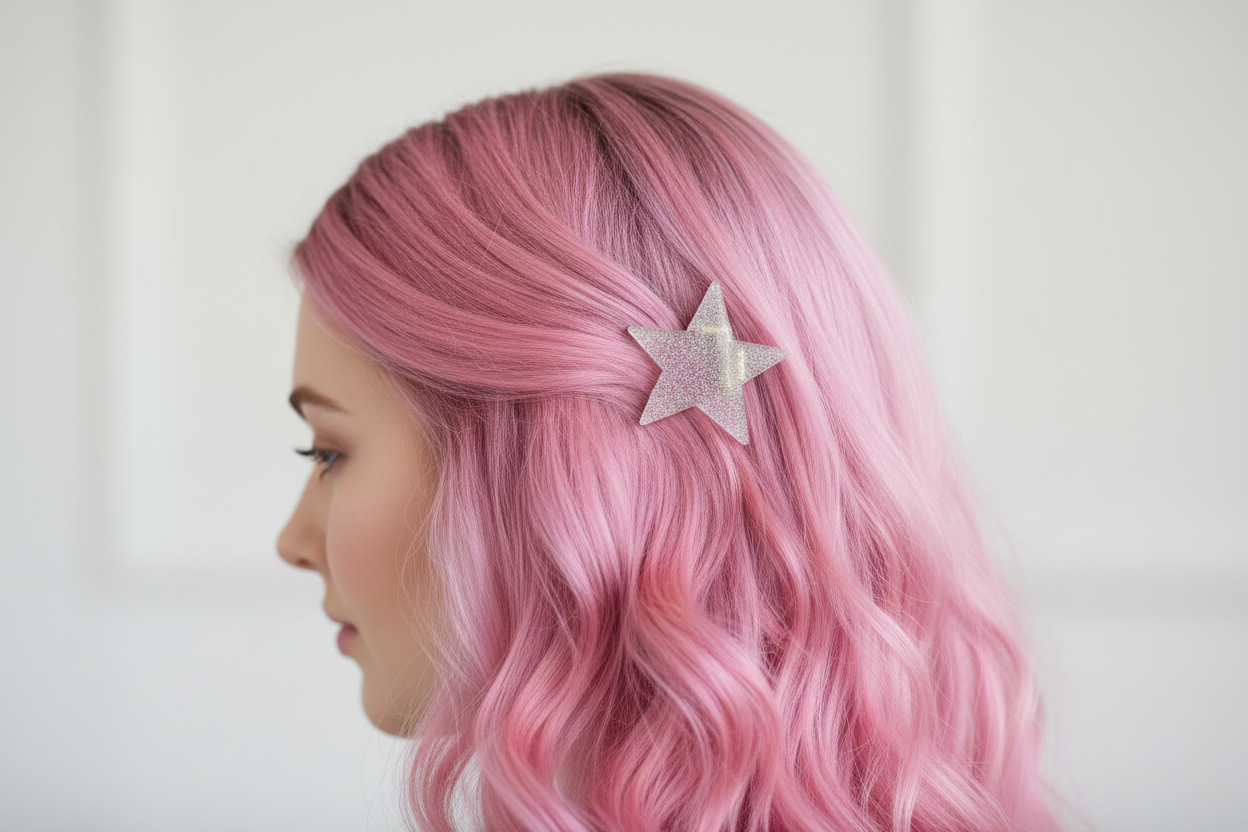 Glitter Star Hair Clip