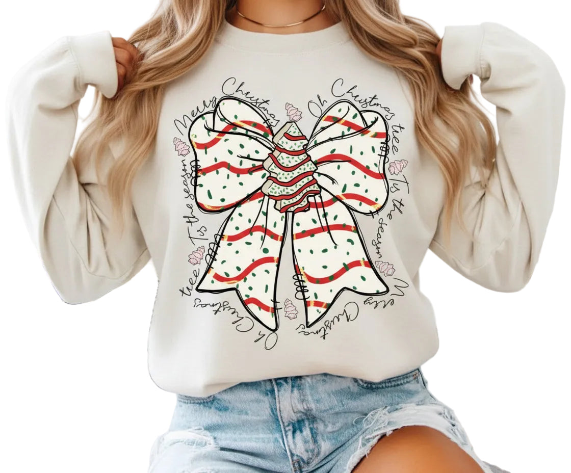 Snack Cake Tree Christmas Sweatshirt