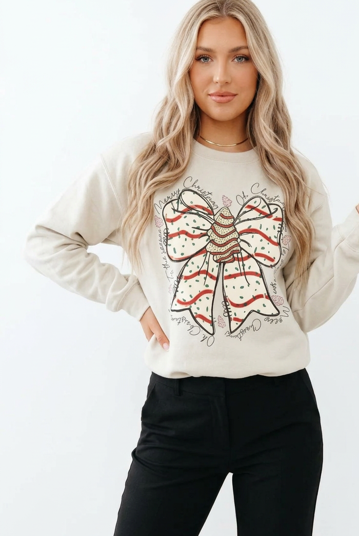 Snack Cake Tree Christmas Sweatshirt