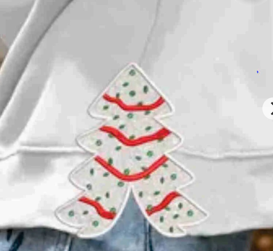 Snack Cake Tree Christmas Sweatshirt