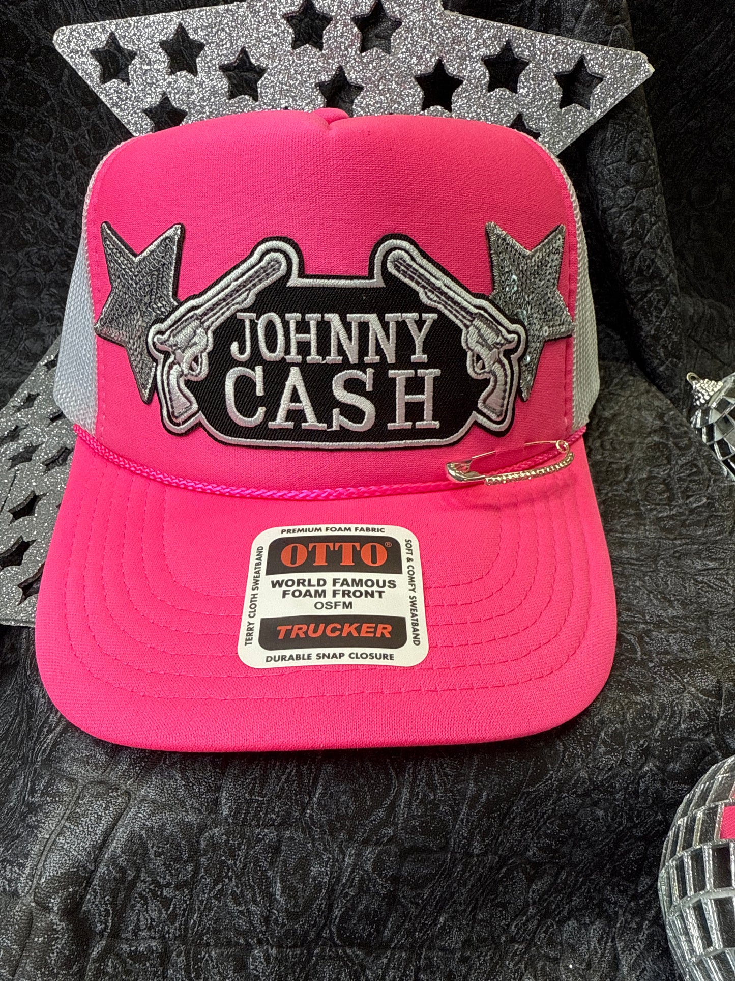 The Man In Black Trucker Hat