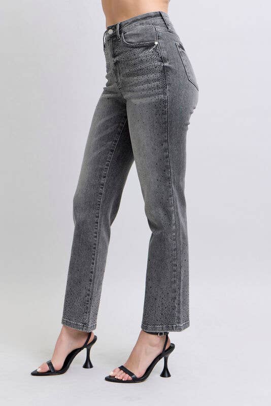 HW Rhinestone Straight: Gry / 5(27)