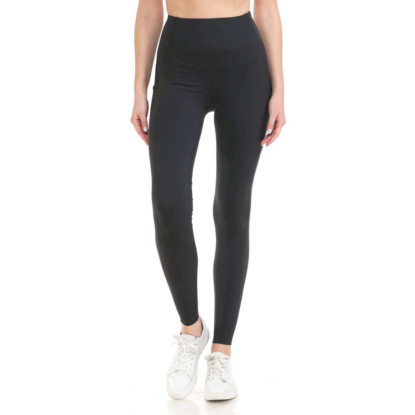 High Waist Black Side Pocket Activewear Leggings