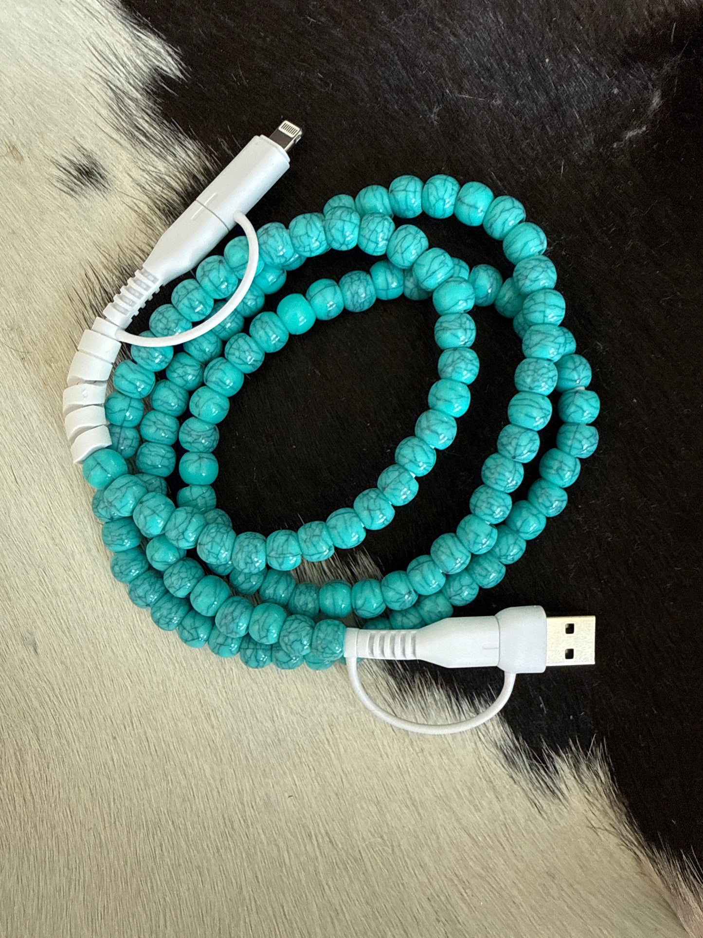 Western Style Beaded USB-C Charging Cord