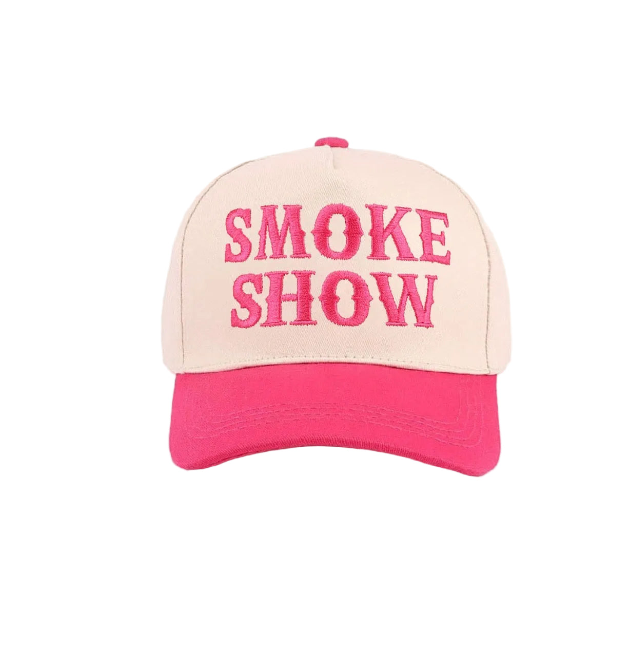 Smoke Show Embroidery Two Tone Ball Cap