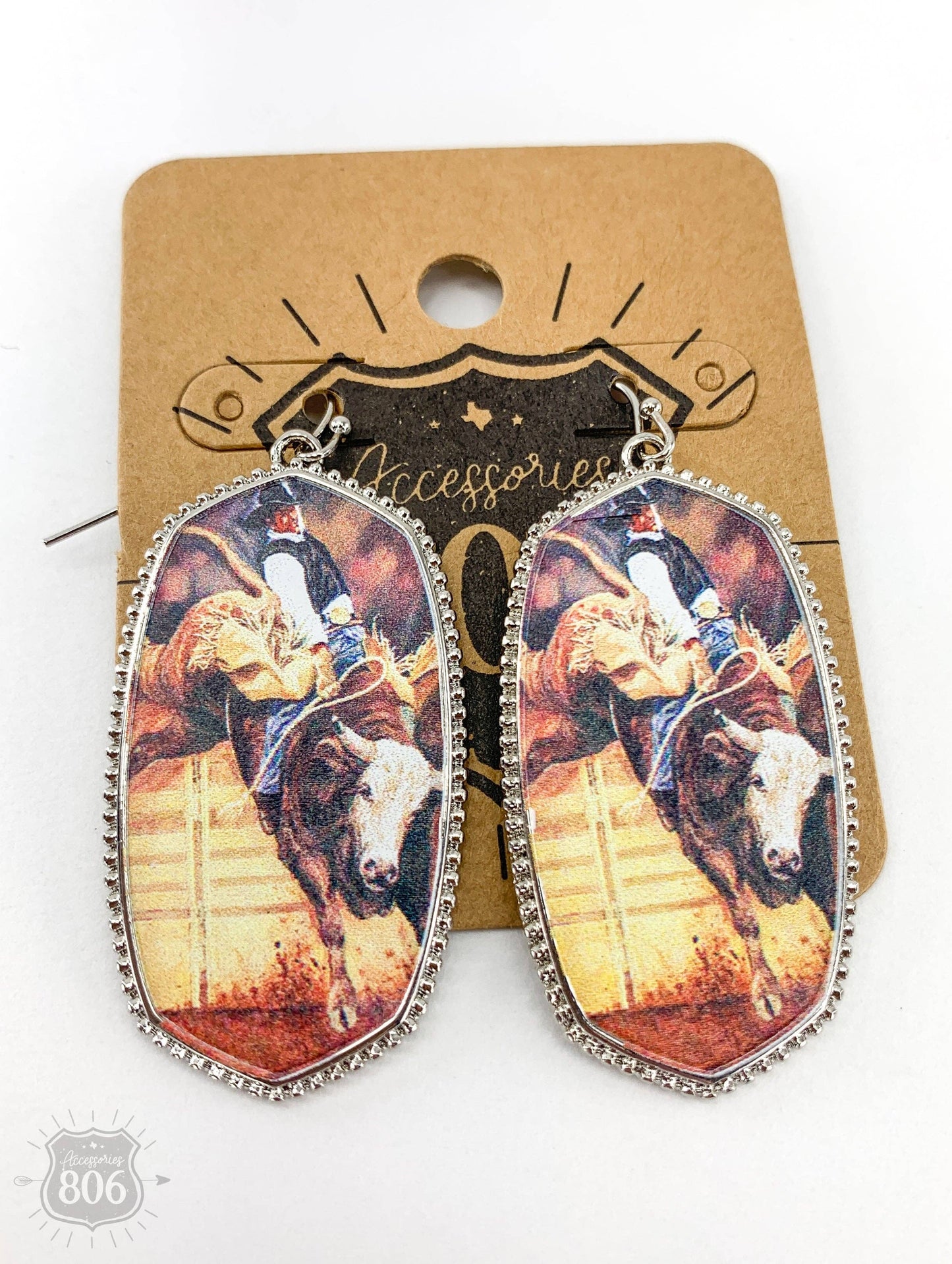 Bull Rider Earring Gold