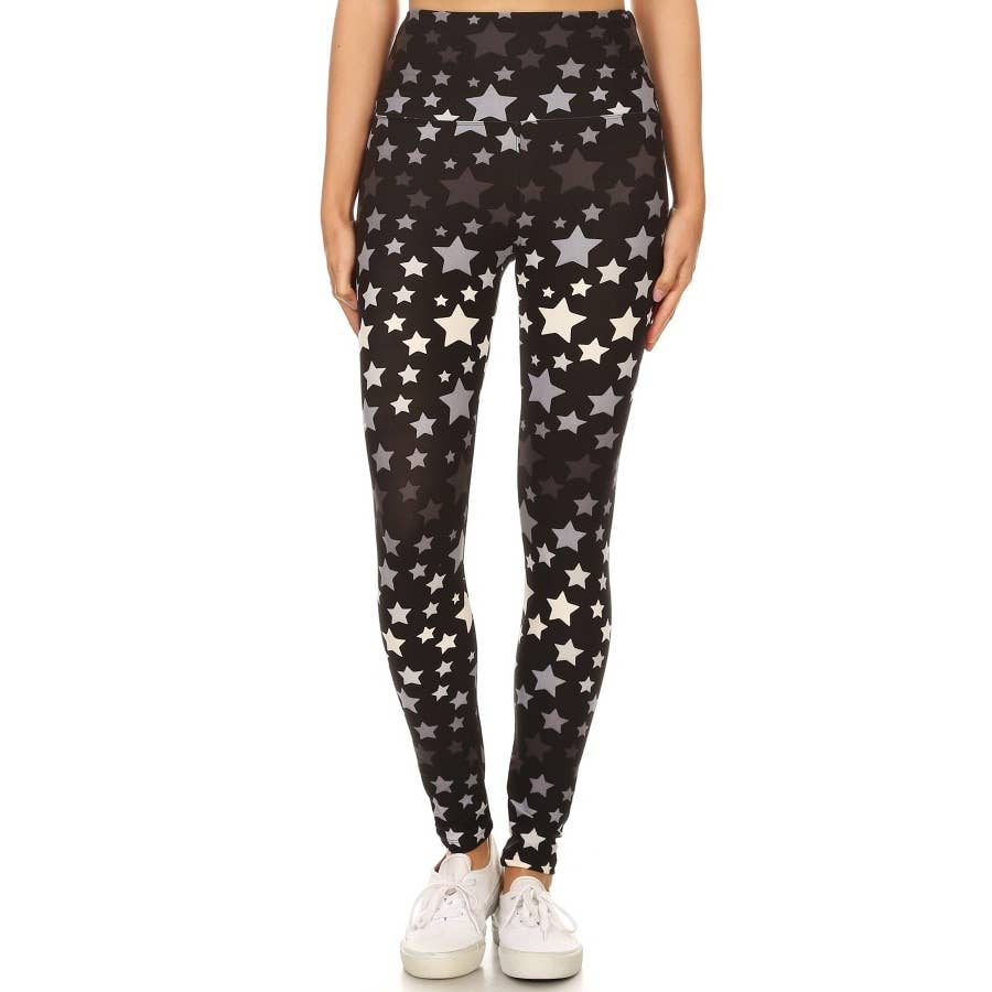 Stars Buttery Soft High Waist Print Leggings