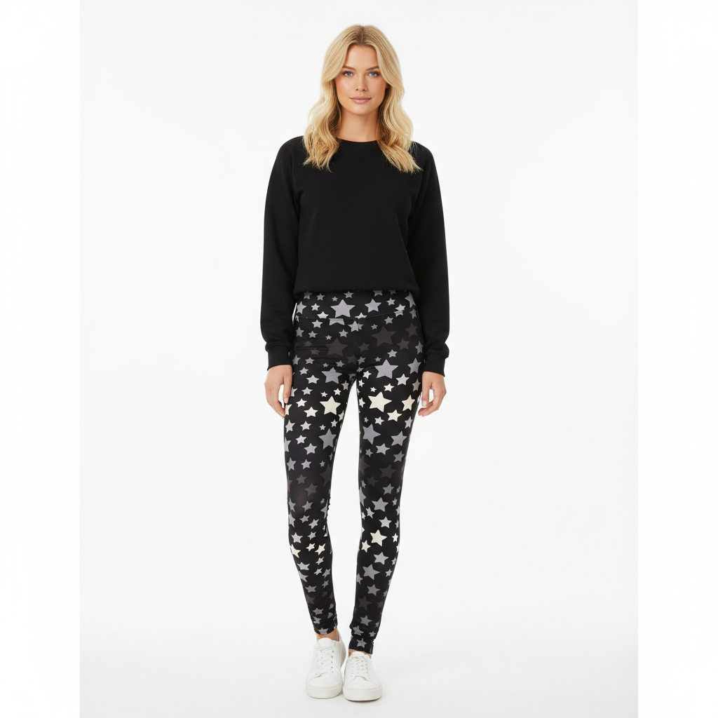 Stars Buttery Soft High Waist Print Leggings
