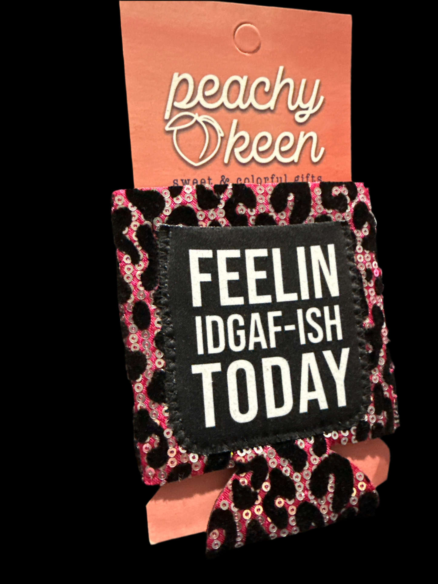 Feelin IDGAFISH Today Sequin Can Cooler