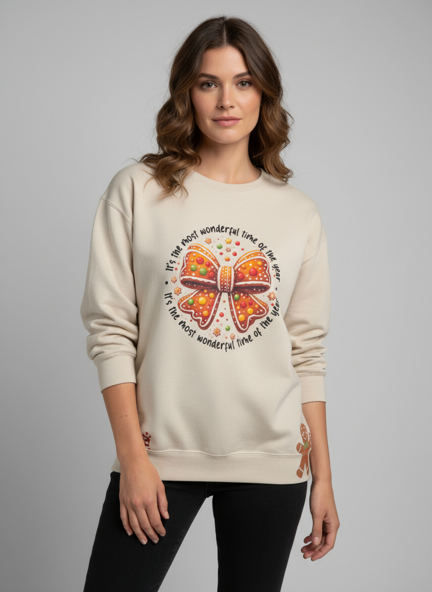 Gingerbread Holiday Graphic Sweatshirt