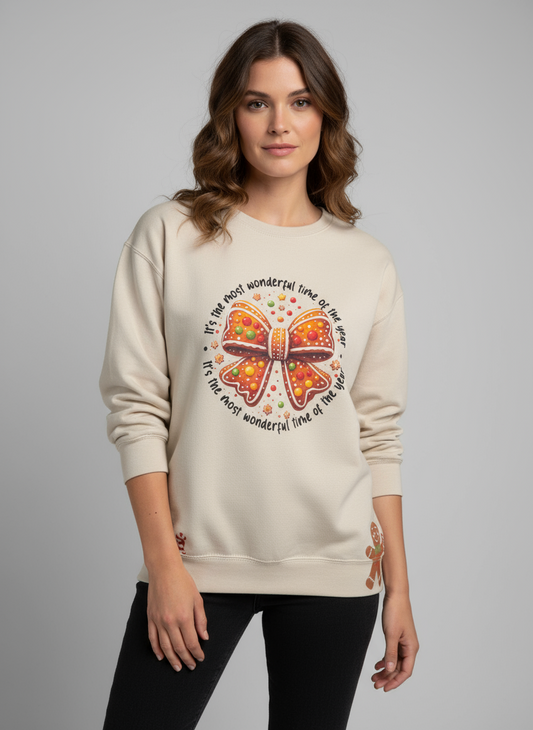 Gingerbread Holiday Graphic Sweatshirt