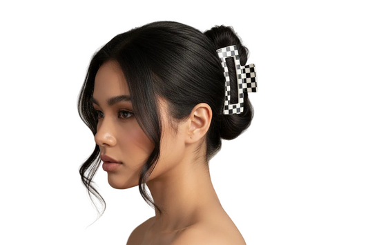 Checkered Hair Clips