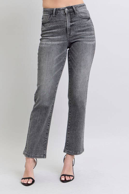 HW Rhinestone Straight: Gry / 5(27)