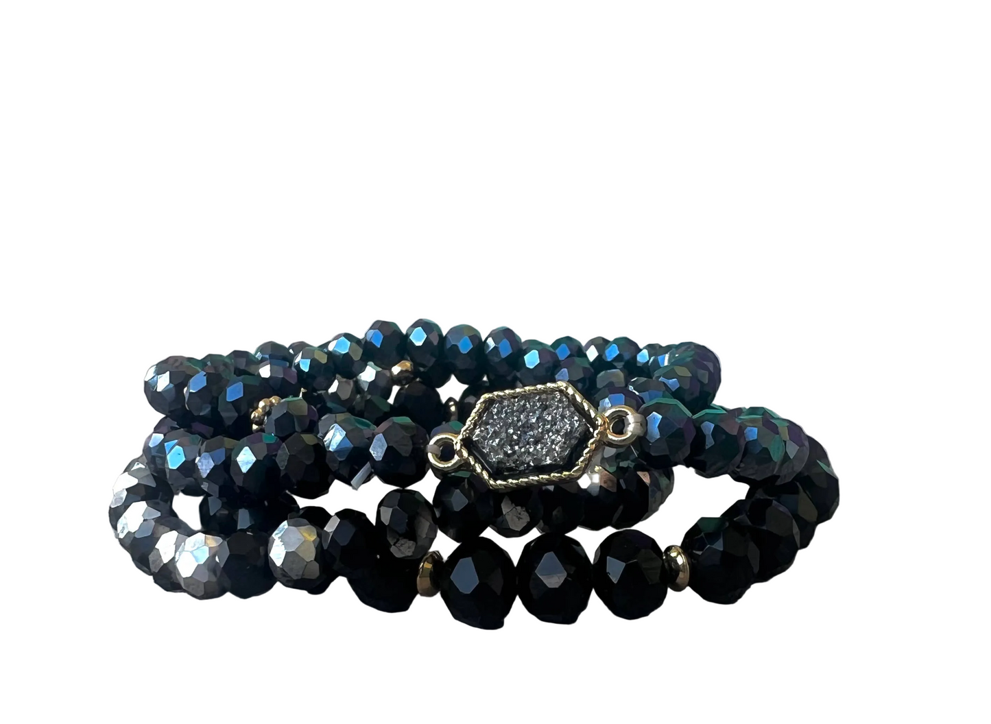 Hello Gorgeous Black Bracelet Sets