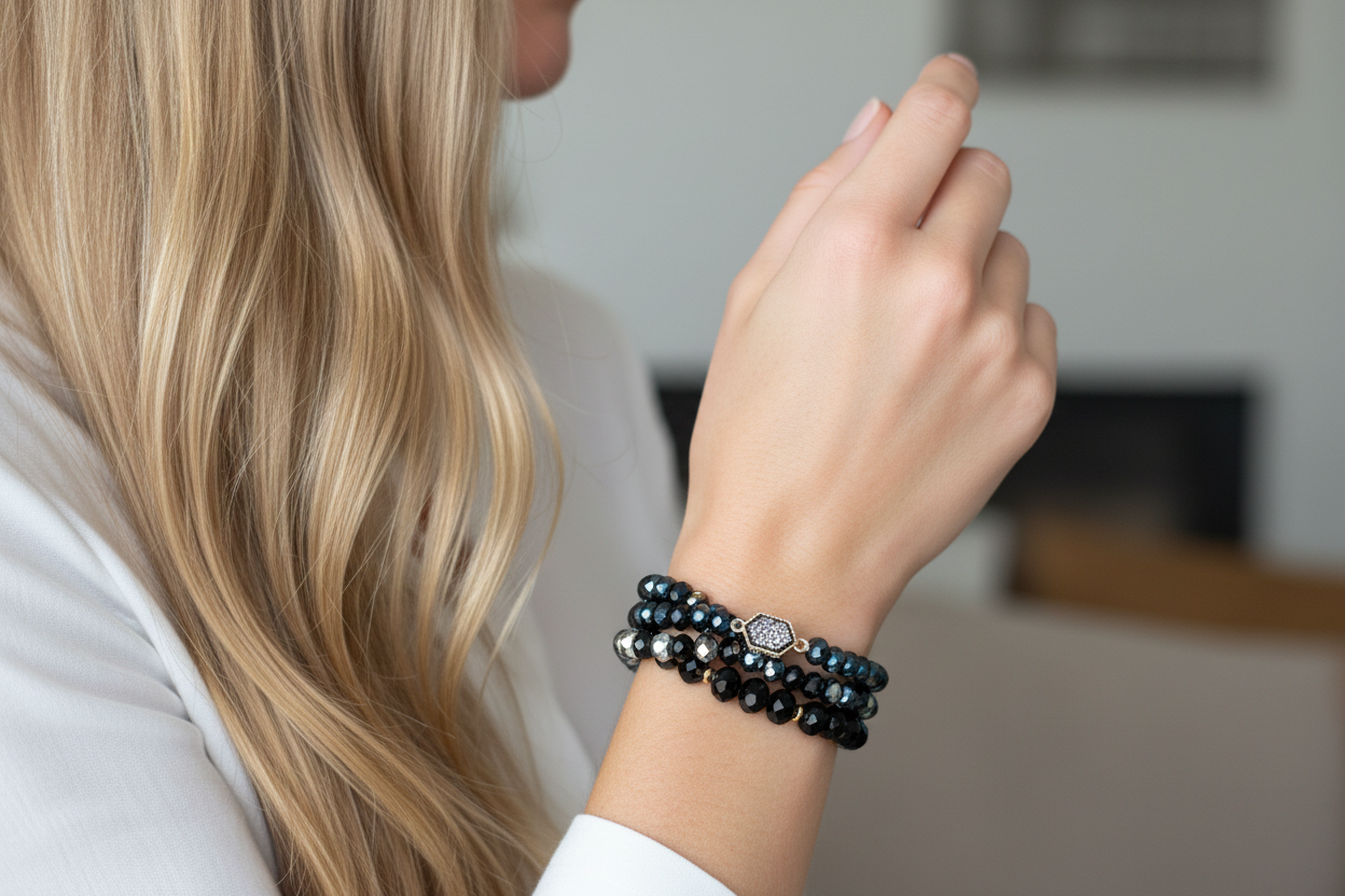 Hello Gorgeous Black Bracelet Sets