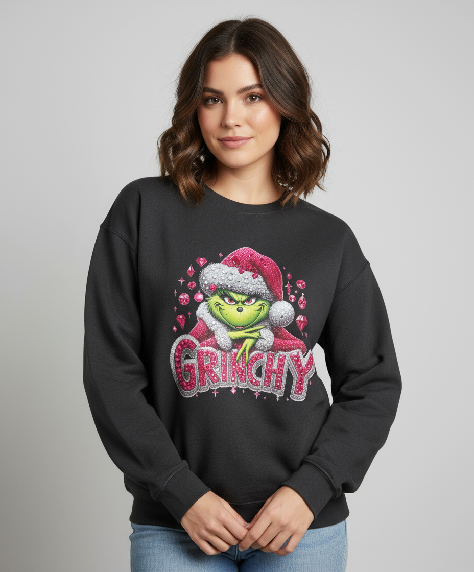 Dazzling Pink Christmas Sweatshirt